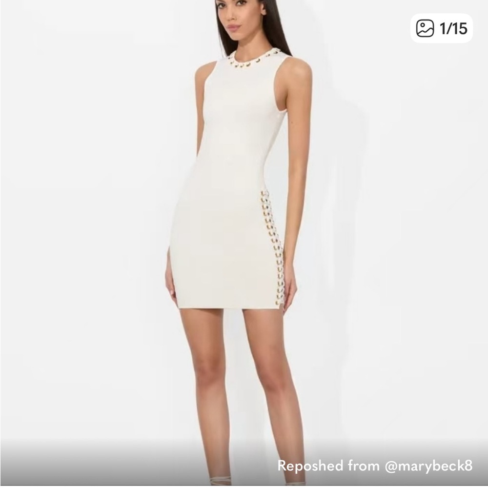 Alice + Olivia White Mini Dress